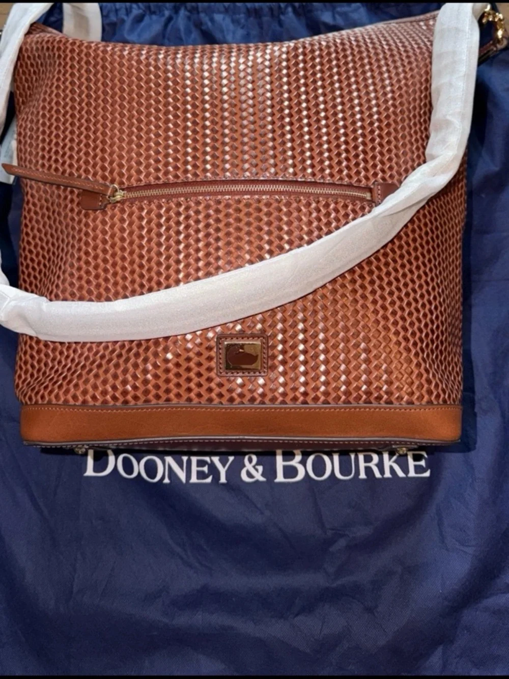 DOONEY & BOURKE Large Chestnut Hobo Bag